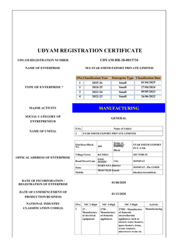  Star Smith Export Pvt. Ltd